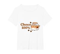 Pusheen Choco Milk Tshirt T-Shirt, Women's Plus, White, 3X