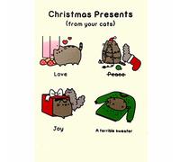 Pusheen Christmas Presents From Your Cat Greeting Card …