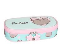 Pusheen Compartment School Pencil case, Sachet for Girls, Mint-Pink 5x20x10cm (Pusheen Compartmental B)