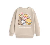 Pusheen Girl's Kids Oatmeal Sweatshirt in Beige | Size: 13-14 Years Pusheen Beige 13-14 Years