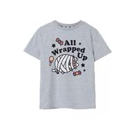 Pusheen Girls Grey Halloween Mummy Short Sleeved T-Shirt - 9-10 Years