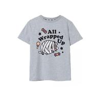 Pusheen Girls Halloween Mummy Marl T-Shirt - Grey - Grey - 11-12 Years