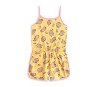 Pusheen Girl's Kids Sleeveless Playsuit (Girls Yellow) in Yellow | Size: 13-14 Years Pusheen Yellow 13-14 Years