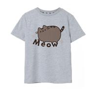 Pusheen Girls Meow T-Shirt - Grey Marl - Grey Marl - 13-14 Years