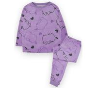 Pusheen Girls Purple All Over Print Long Sleeve Long Leg Pyjama Set - 13-14 Years