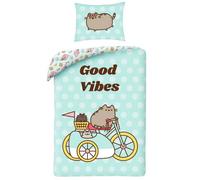 Pusheen Good Vibes 100% Cotton Single Duvet Cover Set