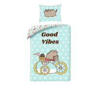 Pusheen Bed Linen Set, 100% Cotton, Duvet Cover 140 x 200 cm + Pillowcase 70 x 90 cm