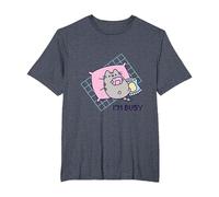 Pusheen I'm Busy Gamer Tshirt T-Shirt, Men's Big and Tall, Heather Blue, 2X Tall
