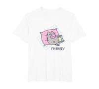 Pusheen I'm Busy Gamer Tshirt T-Shirt, Men's Big and Tall, White, 3X Tall
