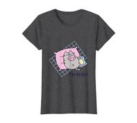 Pusheen I'm Busy Gamer Tshirt T-Shirt, Women, Dark Heather Grey, Medium