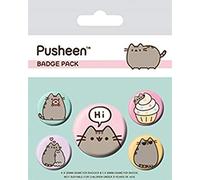 Pyramid International Pusheen Says Hi Badge Pack, Multi-Color, 10 x 12.5cm