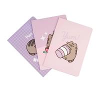 Pusheen Set of 3 A5 Notebooks Soft Cover 64 pages Moments Collection, Multicolor