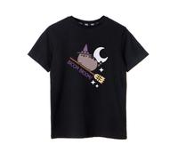 Pusheen Short Sleeved T-Shirt | Girls Black | Official Merch