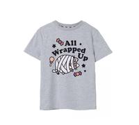 Pusheen Short Sleeved T-Shirt | Girls Grey Marl | Official Merch