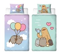 Pusheen Single Duvet Reversible Kids Character Bedding Set with Pillow Case