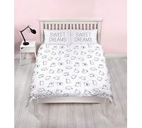 Pusheen Sweet Dreams Design Double Duvet Cover | Reversible Two Sided Official White Pusheen Bedding Duvet Cover With Matching Pillow Case
