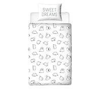 Pusheen Sweet Dreams Design Single Duvet Cover | Reversible Two Sided Official White Pusheen Bedding Duvet Cover With Matching Pillow Case