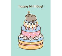 Pusheen The Cat - Happy Birthday Cake - Blank Birthday Card - PUSH56