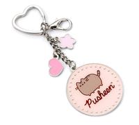 Pusheen the Cat Pink name Keyring PTCK0107 - Polished Quality | - Zinc Alloy
