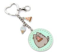 Pusheen the Cat Pizza Keyring PTCK0106 - Zinc Alloy