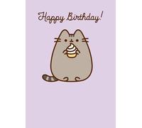 Pusheen The Cat - Pusheen with Swirly Cake - Blank Birthday Card