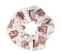 Pusheen Hair Scrunchie – White Ice Cream – Fabric