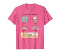 Pusheen The Ideal Sleep Schedule T-Shirt, Men, Pink Heather, Small