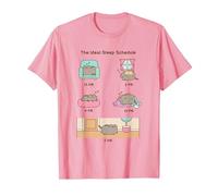 Pusheen The Ideal Sleep Schedule T-Shirt, Men, Pink, Small