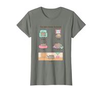 Pusheen The Ideal Sleep Schedule T-Shirt, Women, Olive Heather, 3X-Large