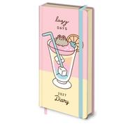 Pusheen Tropical 2027 Slim Diary, 18cm x 8cm, Official Licensed Pusheen Merchandise
