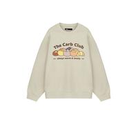 Pusheen White Carb Club Sweatshirt Womens