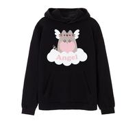 Pusheen Women's Adult Hoodie (Womens Black) in Black | Size: 2XL Pusheen Black 2XL