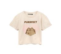 Pusheen Womens Beige Pusheen The Cat Short Sleeved T-Shirt - X-Large