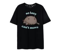 Pusheen Black So Lazy Short Sleeved T-Shirt Womens