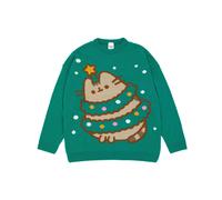 Pusheen Women's Christmas Tree Christmas Jumper | Green | Officially Licensed Merch | Size: 2XL Pusheen Green 2XL