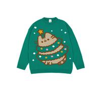 Pusheen Womens Green Christmas Tree Christmas Jumper - X-Large