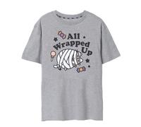 Pusheen Womens/Ladies All Wrapped Up Halloween T-Shirt NS7716