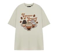 Pusheen Womens/Ladies Espresso Yourself Short-Sleeved T-Shir NS9035