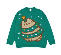 Pusheen Womens/Ladies Knitted Christmas Sweatshirt NS7522