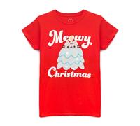 Pusheen Womens/Ladies Meowy Christmas T-Shirt NS6681