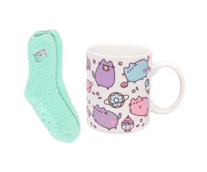 Pusheen Womens/Ladies Mug And Sock SetOne Size Multicoloured NS6546