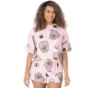 Short Sleeve Short Leg Pyjama Set Pusheen Pink L