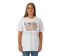 Pusheen Womens White Cutea Short Sleeved T-Shirt - Medium