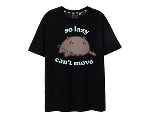 Pusheen Womens T-Shirt Graphic Tee for Ladies | Oversized Cute Kitty Short-Sleeve Tshirt | Lightweight Internet Cat Apparel Top | Stylish Daywear Merchandise Gift for Adults