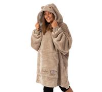 Pusheen Womens Wearable Blanket | Ladies Tabby Cat Fleece Hoodie | Cosy Heavyweight Internet Character Snuggle Hooded Pullover | Cute Loungewear Merchandise Gift for Women