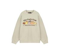 Pusheen White Carb Club Sweatshirt Womens