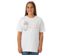 Pusheen Womens White Treat Yourself Short Sleeved T-Shirt - X-Large