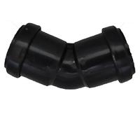 Pushfit 32mm Waste Pipe 45 Degree Bend - Black - Pack of 2