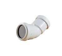 Pushfit 40mm Waste Pipe 45 Degree Bend - White