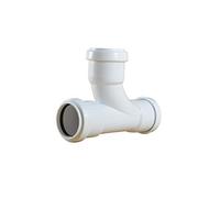 Pushfit 40mm Waste Pipe 90 Degree Tee - White